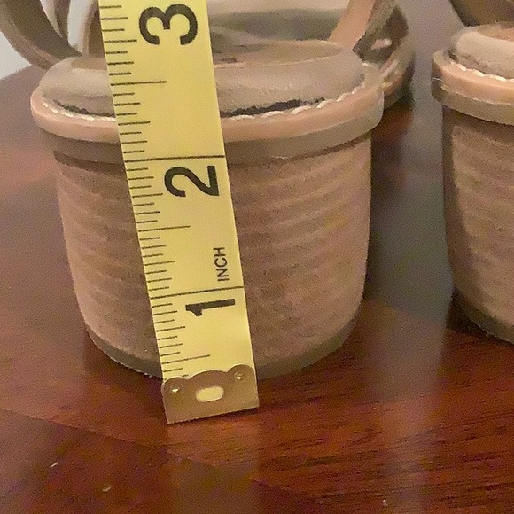 Euro soft strapped sandals on stacked heel - Picture 4 of 5